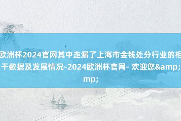 欧洲杯2024官网其中走漏了上海市金钱处分行业的相干数据及发展情况-2024欧洲杯官网- 欢迎您&