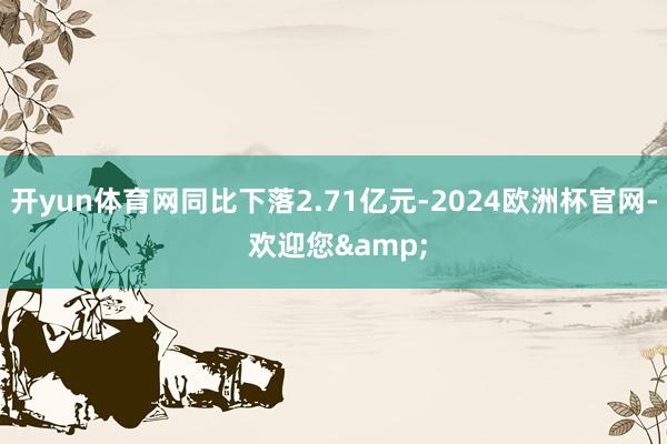 开yun体育网同比下落2.71亿元-2024欧洲杯官网- 欢迎您&