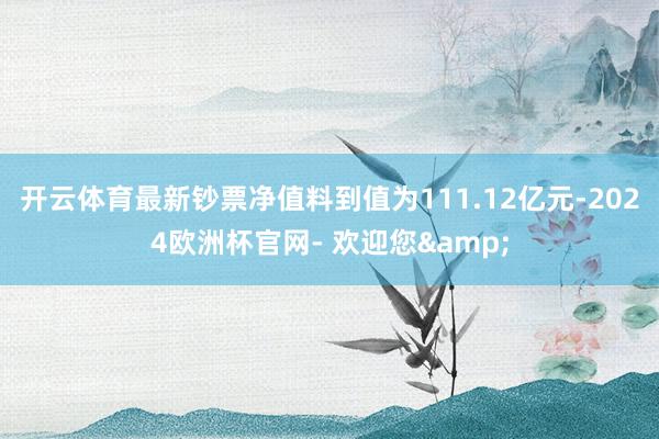 开云体育最新钞票净值料到值为111.12亿元-2024欧洲杯官网- 欢迎您&