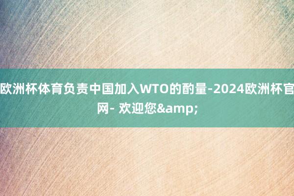 欧洲杯体育负责中国加入WTO的酌量-2024欧洲杯官网- 欢迎您&